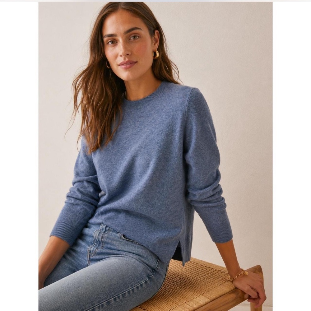 J Crew Blue Crewneck Sweater